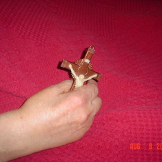 Dad held this cross in his hand the last 4 days of his life.