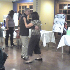 Uncle Louie and daughter Mary at Celebration. Uncle Louie and Aunt Bertha were Ballroom Dancers well into the years and competed for many years.