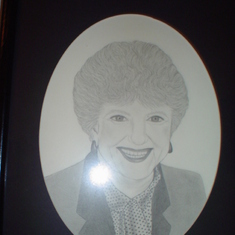 Barbara June Taggart Sketch by Kathleen Vela Taggart