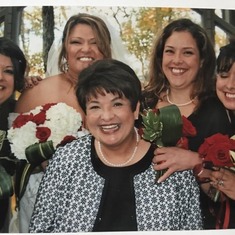 Tiffany's Wedding with Marie mom and sisters.