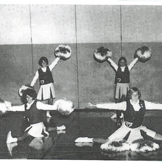 Kathleen Cheerleader Rosedale High School 1968 Left front.