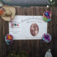 Celebrating grandpa and grandma Padilla's memory