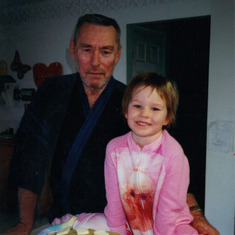 Grandpop and SaraBeth 11.24.1999