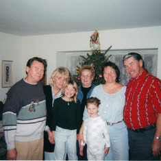 Uncles Jerry and Ed, Aunts Ingrid and Eleanor with Vicki, Clarissa and SaraBeth