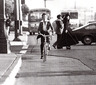 Riding her bike daily in the 1970's from Pasadena to Downtown Los Angeles.