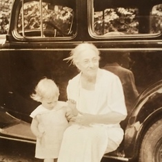 Mom with her dear grandma Nana. 