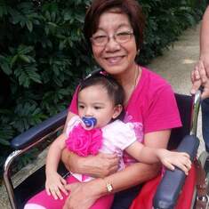 So happy with her "beautiful granddaughter na nagmana sa akin".