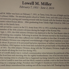 Lowell Miller’s funeral, June 8, 2019