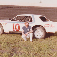 Lowell with his race car