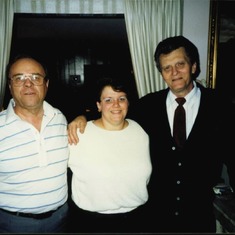 Papa, Zio Alberto and Cousin Kathy.