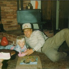 Papa Nono and granddaughter Emily.