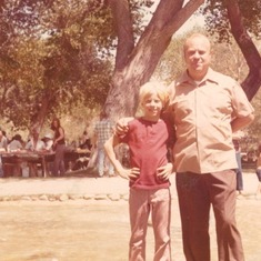 Lucian and Gary, Hydraulic Research company picnic 1973.
