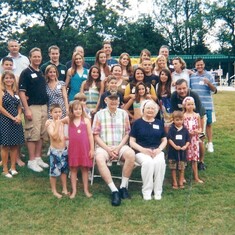 Bill and Lu's Family, their children, and Great Grandchildren.