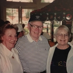 Mom with Dot & Bill McTighe in Florida 1997-50th wedding anniversary trip