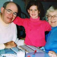 Caitlin with Grammy & Grandpa at 853