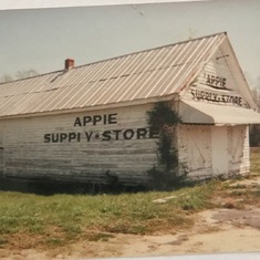 Apple, the general store, where Lucy grew up.