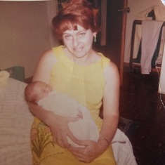 Mom at 43 w/ Baby Rudi (Julie)