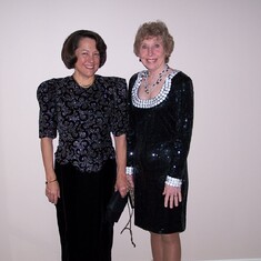 Lucy & Glenda Zopf dressed for the Academy Awards party