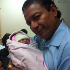 Abuelo and Recent born grand baby girl