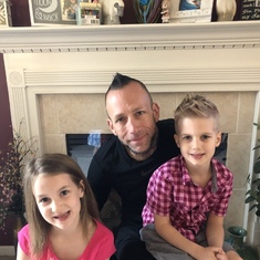 Luke with Aubrey and Gannon Easter 2019