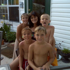 Renee and Grandson's Drake,Mason,.Dawson and Dillon