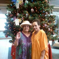 Aunty Lei and Lydia at Kaiser Moanalua .. for a doc. app.