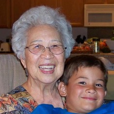 Quentin & his favorite GREAT Grandmother!