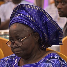 Mommy at her sons 50th birthday thanksgiving service 