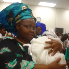 Grandma at Obaloluwa's dedication