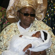 Grandma at Oreoluwa's dedication