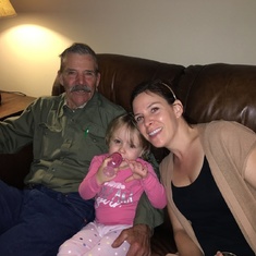 With granddaughter Olivia