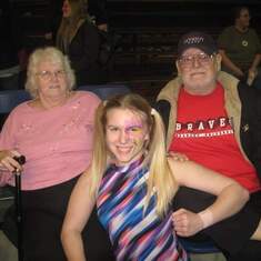 At Bree's(granddaughter) wrestling show