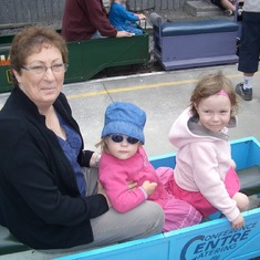 The trains at Keirunga Gardens when Nan came to stay Dec 07