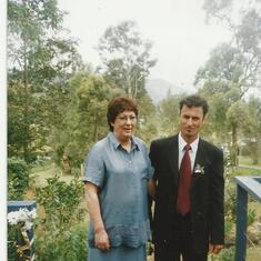 Mum and Darrin on his Wedding Day