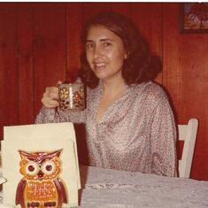 Mom - loved her coffee - 1970's Weidner Ave 001