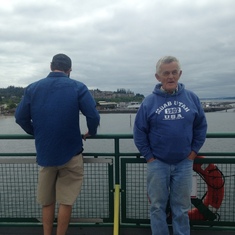 Dad and Chuck in Seattle for Maisie's graduation