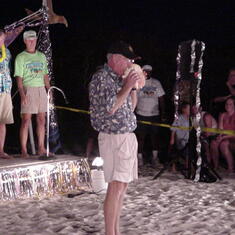 Mac @ Conch Shell Blowing Contest, Georgetown Bahamas 2005