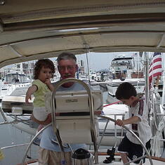 Grandpa, Emily & Jeremy, 2003