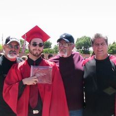 Jesse, Brandon, Cass & Ed.  Proud Dad & Uncles at Brandon's HS Graduation, May 2006