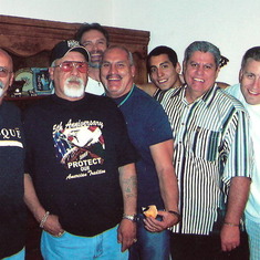 Cass & the guys, December 2004