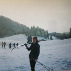 Possibly Tilly's last and Cherry's first cross country ski adventure