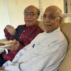 Dad and his younger brother, our SitaRam cha cha