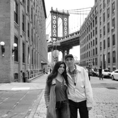 Dad visiting me for the week in NYC when I lived there. This photo was taken while walking near the Manhattan Bridge in Brooklyn.