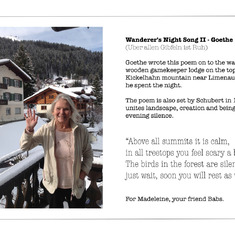 KLOSTERS wishes from Babs Haenen