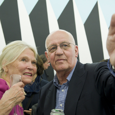 Madeleine with Wim van Krimpen on my opening in 2012