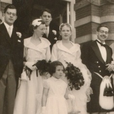Bridesmaid in 1955 in The Hague. Bride: Ellen Vles.