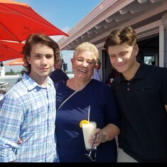 Ryan, Nanny and Nick loving grandsons