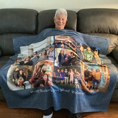 Blanket of love from her grandkids