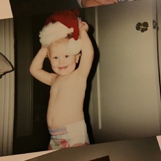 Loving that Santa Hat and no clothes!