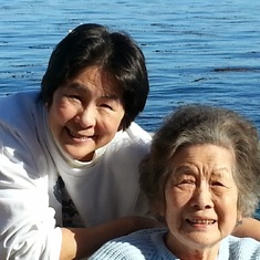 Mom and Teri at Monterey Bay Aquarium